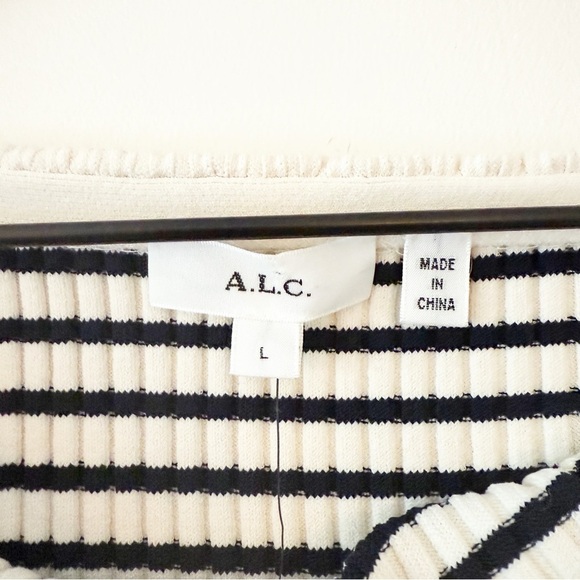 A.L.C. Aster Striped Long Sleeve Top NWT - Picture 6 of 13